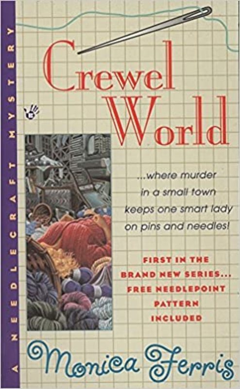 Book cover for "Crewel World" by Monica Ferris