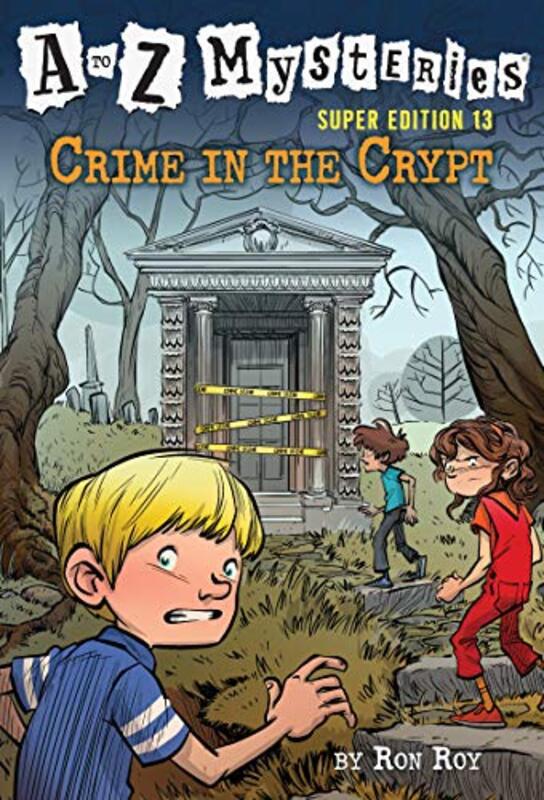 Book cover for "Crime in the Crypt" by Ron Roy
