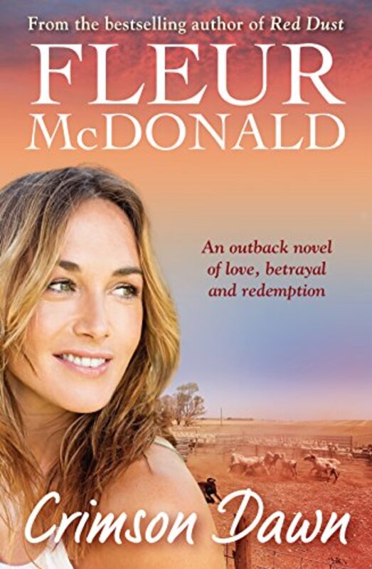 Book cover for "Crimson Dawn" by Fleur McDonald