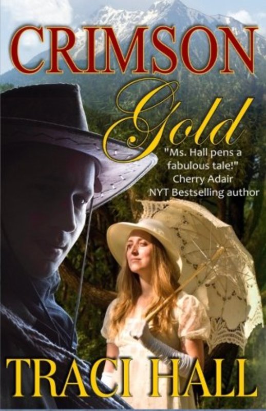 Book cover for "Crimson Gold" by Traci Hall