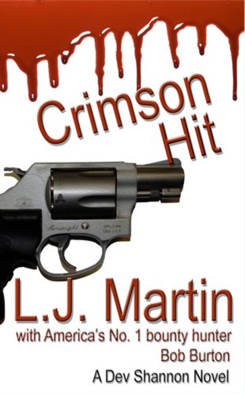 Book cover for "Crimson Hit" by LJ Martin