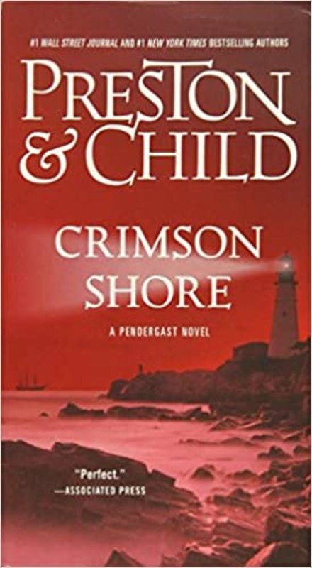 Book cover for "Crimson Shore" by Douglas Preston
