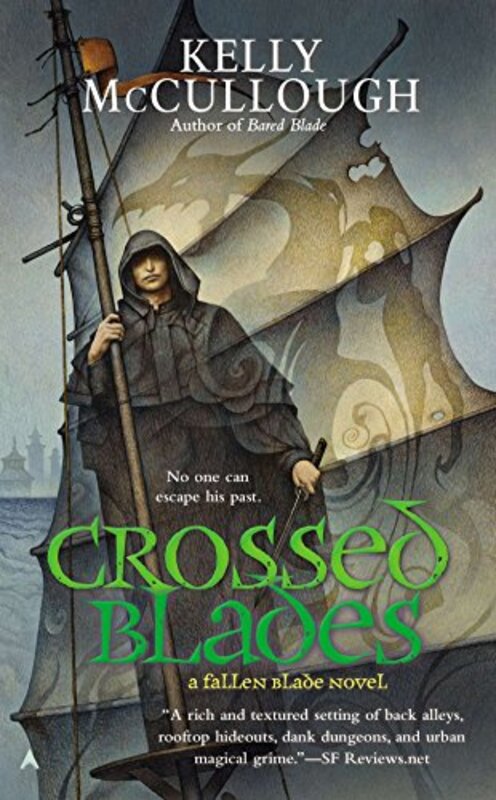 Book cover for "Crossed Blades" by Kelly McCullough