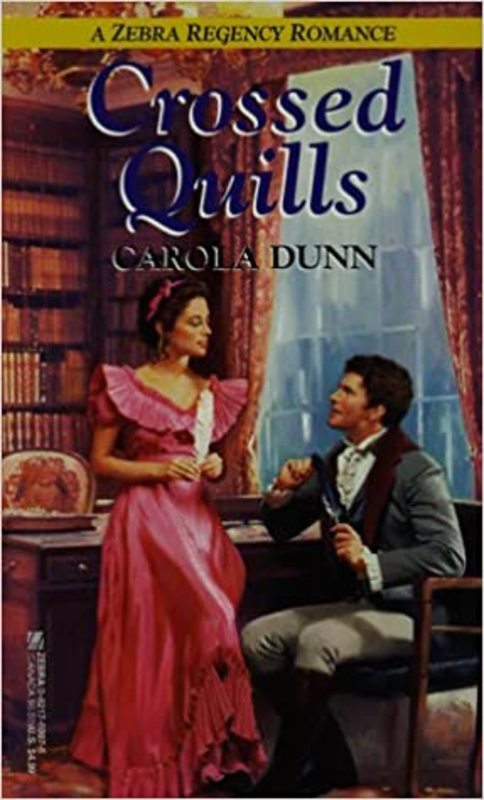 Book cover for "Crossed Quills" by Carola Dunn