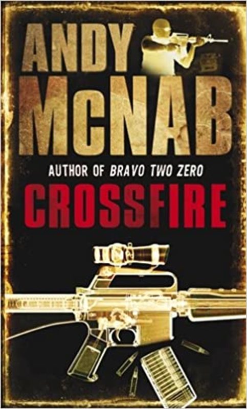 Book cover for "Crossfire" by Andy McNab