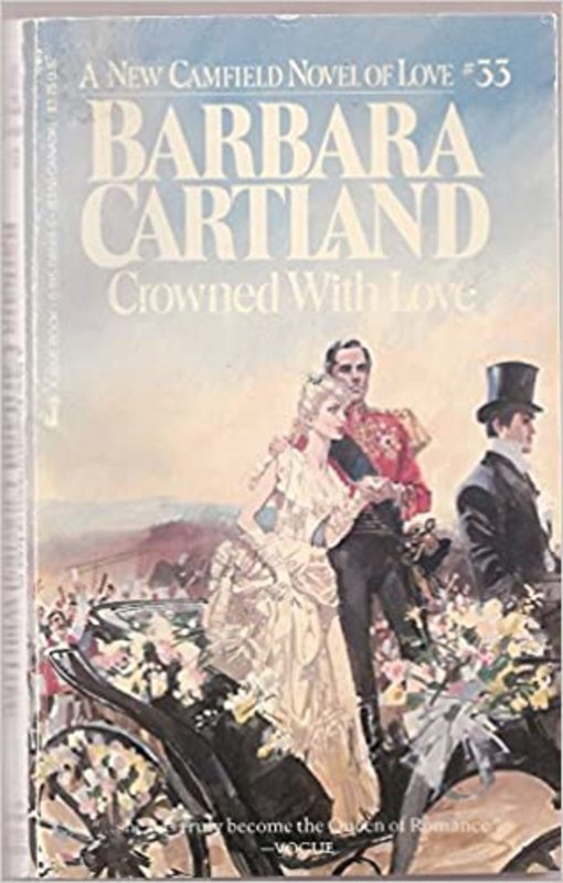 Book cover for "Crowned With Love" by Barbara Cartland