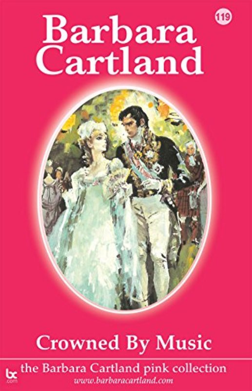Book cover for "Crowned by Music" by Barbara Cartland