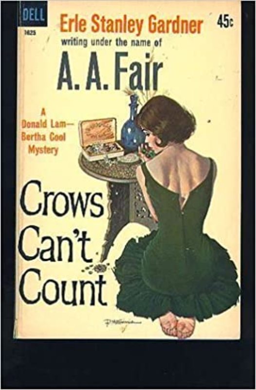 Book cover for "Crows Can't Count" by Erle Stanley Gardner