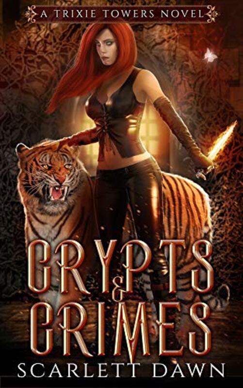 Book cover for "Crypts and Crimes" by Scarlett Dawn