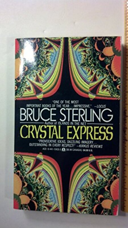 Book cover for "Crystal Express" by Bruce Sterling