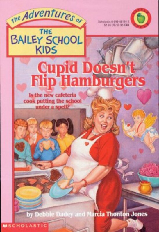 Book cover for "Cupid Doesn't Flip Hamburgers" by Marcia Thornton Jones
