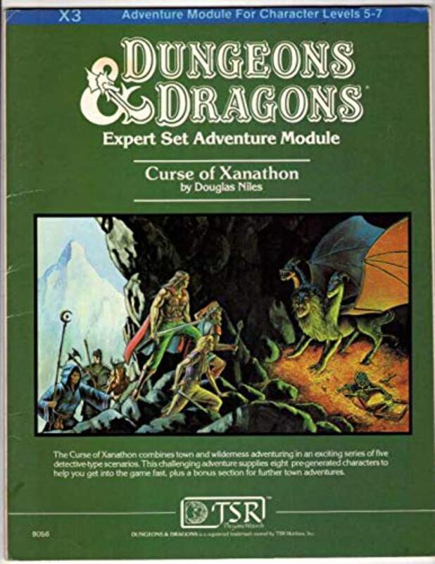 Book cover for "Curse of Xanathon" by Douglas Niles