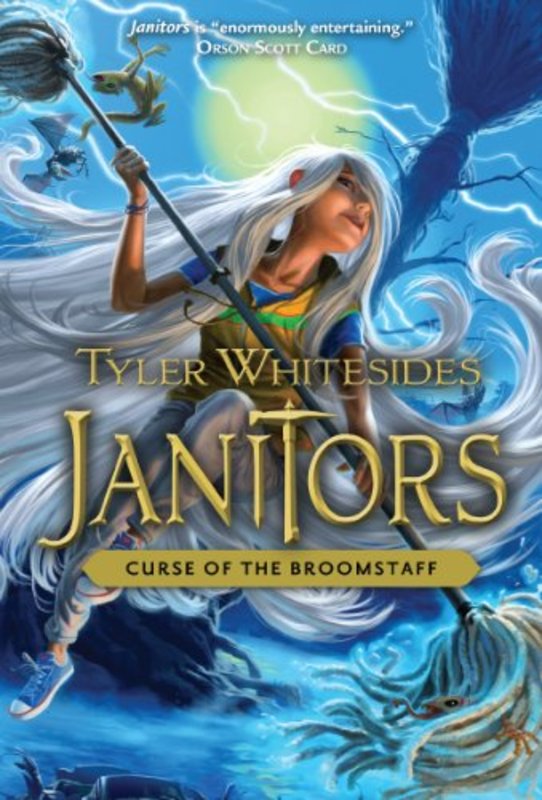 Book cover for "Curse of the Broomstaff" by Tyler Whitesides