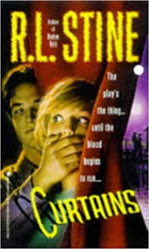 Book cover for "Curtains" by R.L. Stine