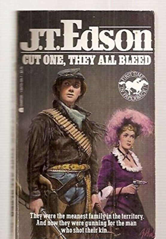 Book cover for "Cut One, They All Bleed" by JT Edson