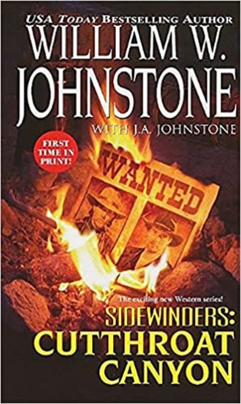Book cover for "Cutthroat Canyon" by William W Johnstone