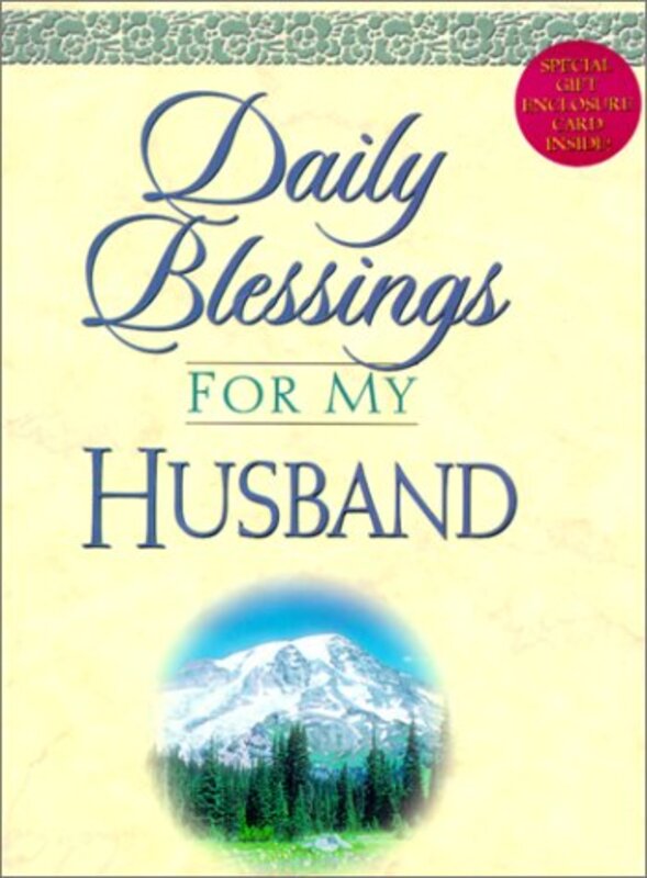 Book cover for "Daily Blessings for My Husband" by Melody Carlson