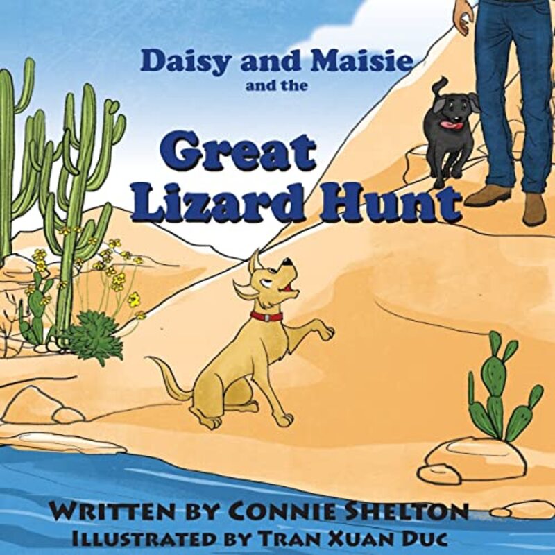 Book cover for "Daisy and Maisie and the Great Lizard Hunt" by Connie Shelton