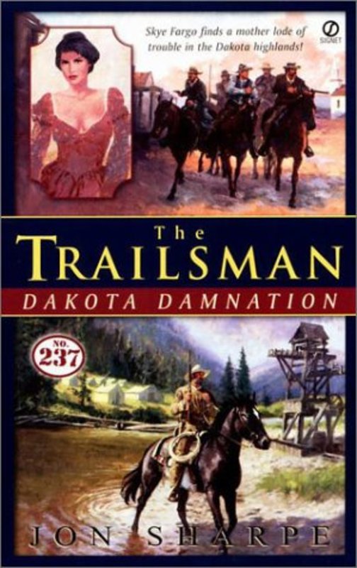 Book cover for "Dakota Damnation" by Jon Sharpe