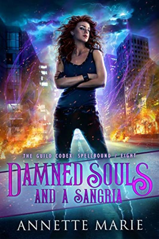 Book cover for "Damned Souls and a Sangria" by Annette Marie