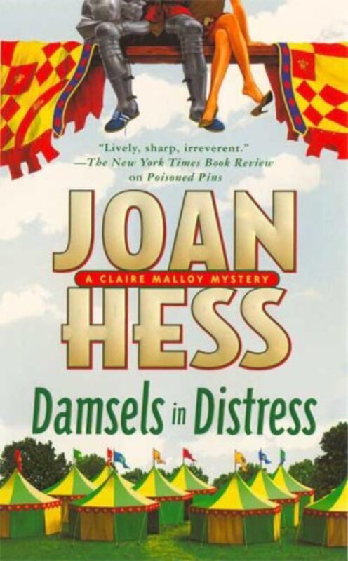 Book cover for "Damsels in Distress" by Joan Hess