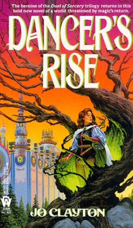 Book cover for "Dancer's Rise" by Jo Clayton