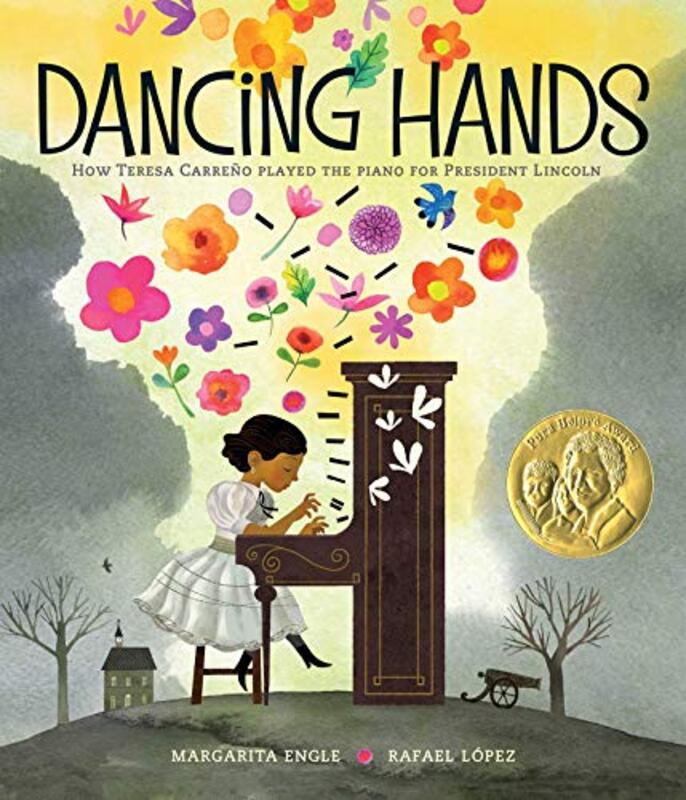 Book cover for "Dancing Hands" by Margarita Engle