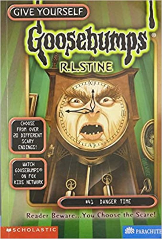 Book cover for "Danger Time" by R.L. Stine