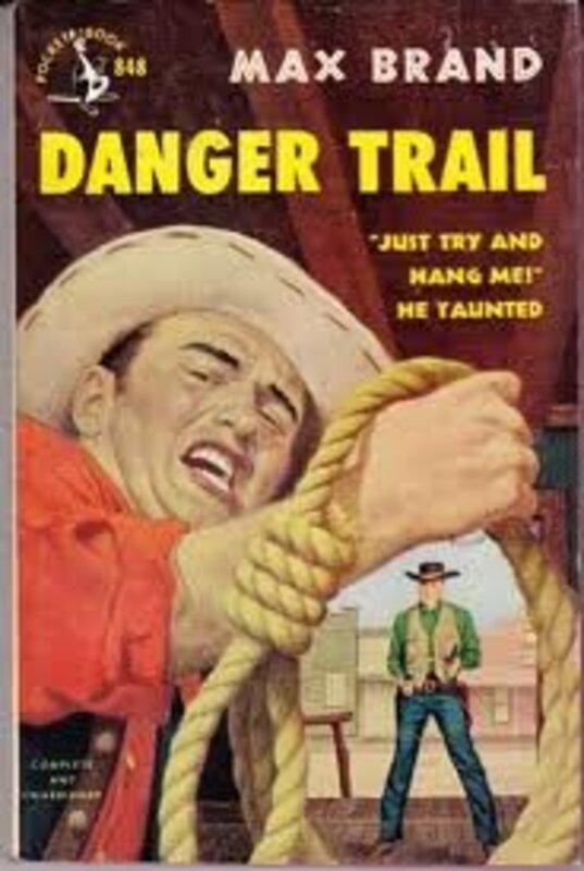 Book cover for "Danger Trail" by Max Brand