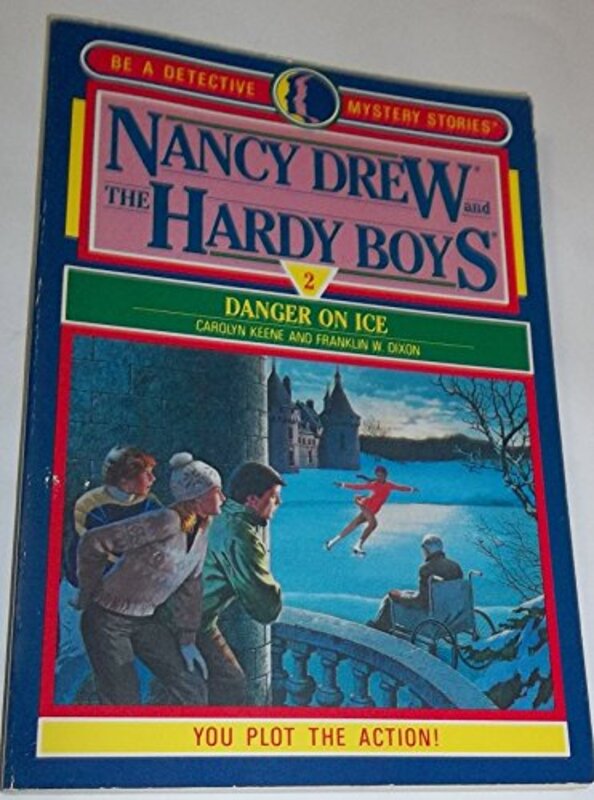 Book cover for "Danger on Ice" by Franklin W Dixon