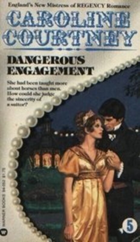 Book cover for "Dangerous Engagement" by Penny Jordan
