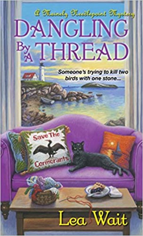 Book cover for "Dangling by a Thread" by Lea Wait
