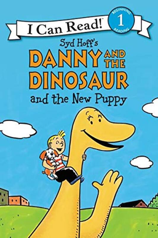Book cover for "Danny and the Dinosaur and the New Puppy" by Bruce Hale