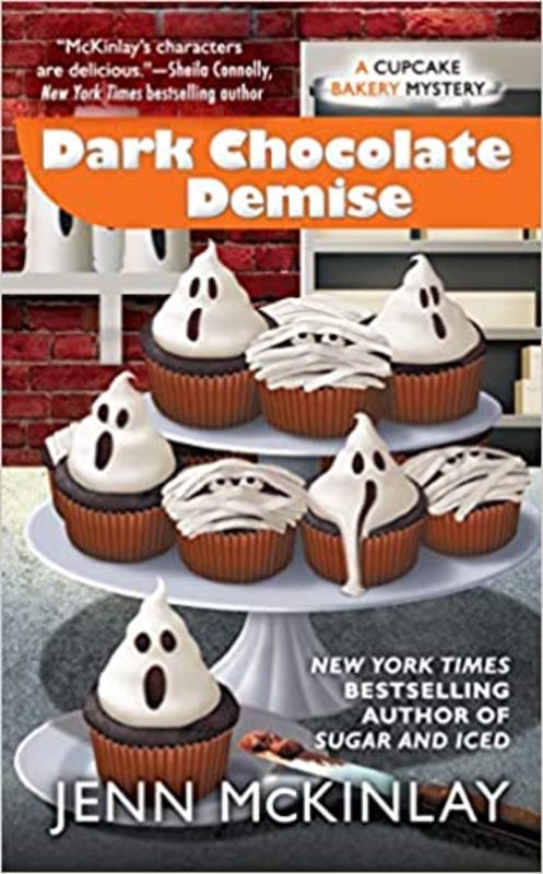 Book cover for "Dark Chocolate Demise" by Jenn McKinlay