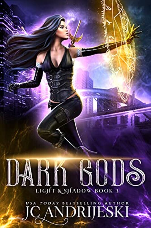 Book cover for "Dark Gods" by JC Andrijeski