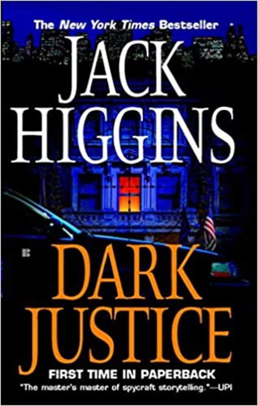 Book cover for "Dark Justice" by Jack Higgins