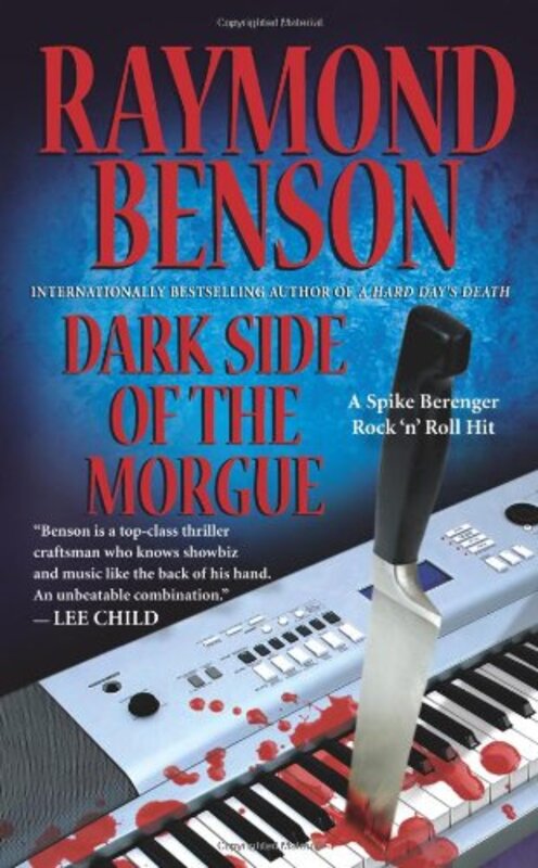 Book cover for "Dark Side of the Morgue" by Raymond Benson