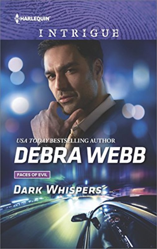 Book cover for "Dark Whispers" by Debra Webb
