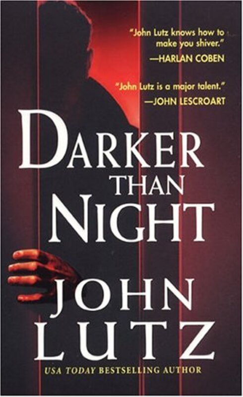 Book cover for "Darker Than Night" by John Lutz