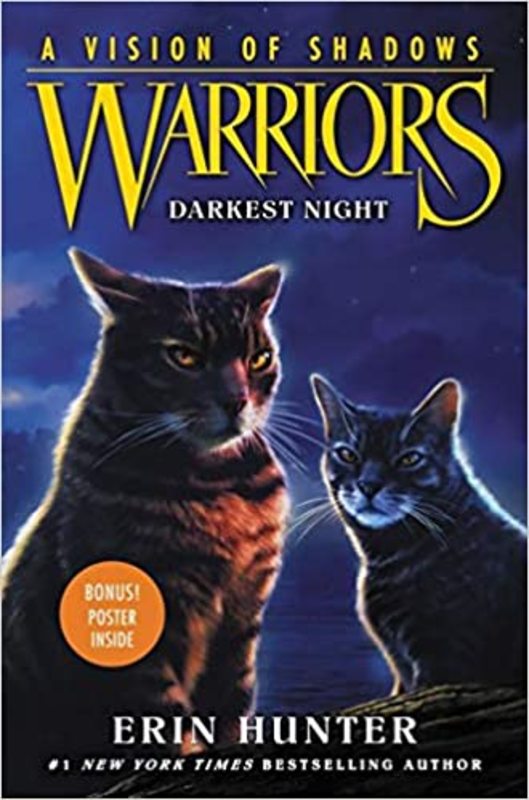 Book cover for "Darkest Night" by Erin Hunter