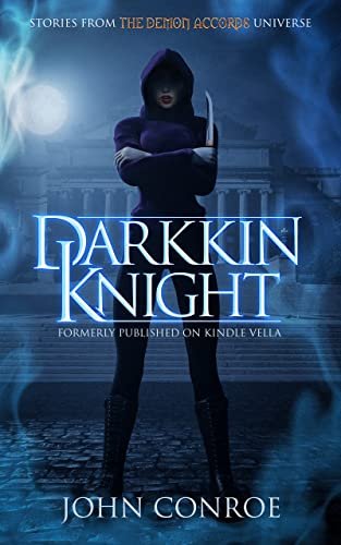 Book cover for "Darkkin Knight" by John Conroe