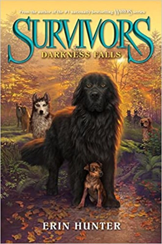 Book cover for "Darkness Falls" by Erin Hunter