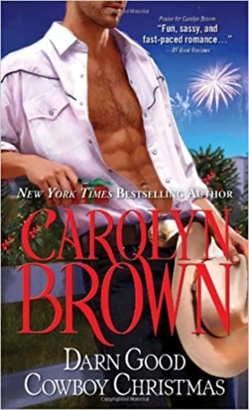 Book cover for "Darn Good Cowboy Christmas" by Carolyn Brown