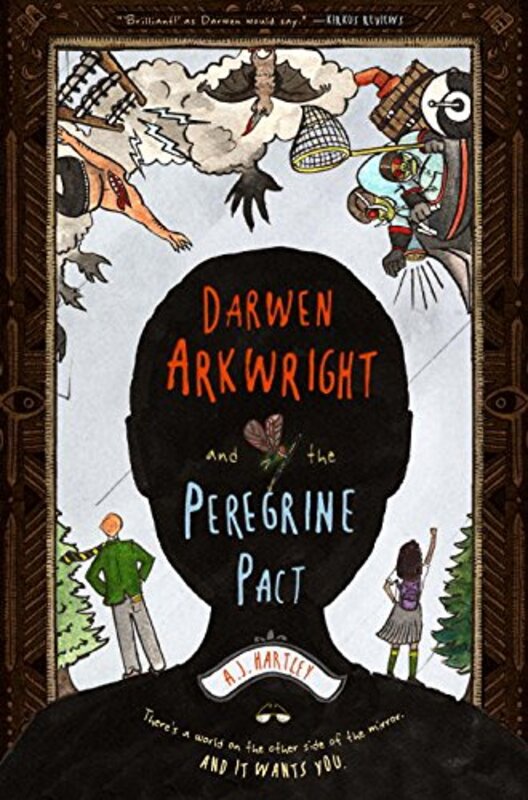 Book cover for "Darwen Arkwright and the Peregrine Pact" by AJ Hartley