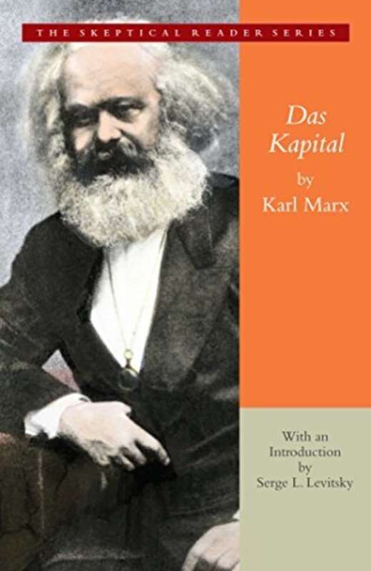 Book cover for "Das Kapital" by Karl Marx