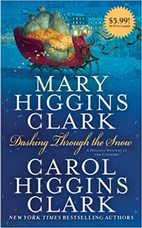 Book cover for "Dashing Through the Snow" by Mary Higgins Clark