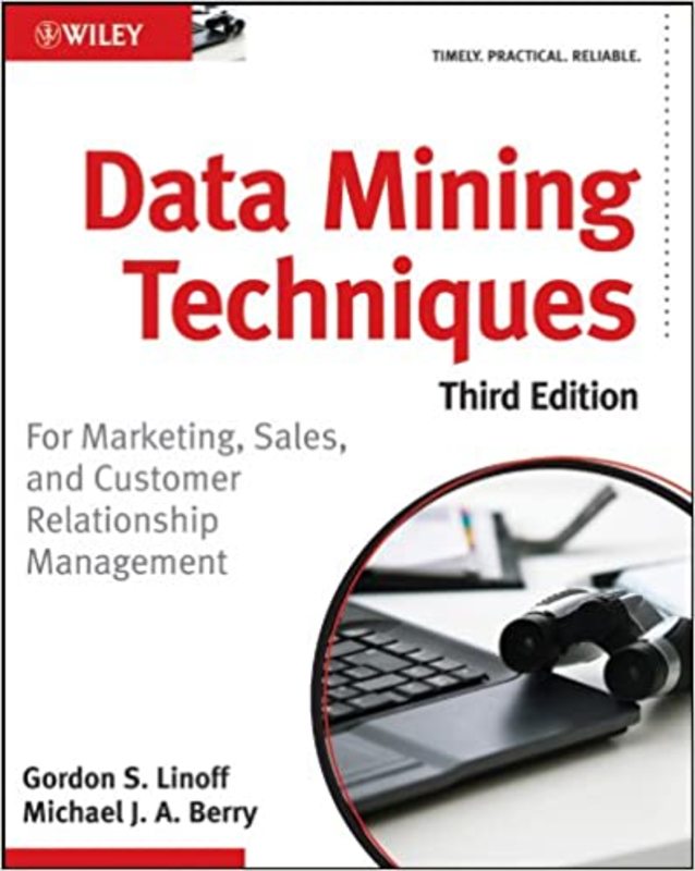 Book cover for "Data Mining Techniques" by Gordon S. Linoff