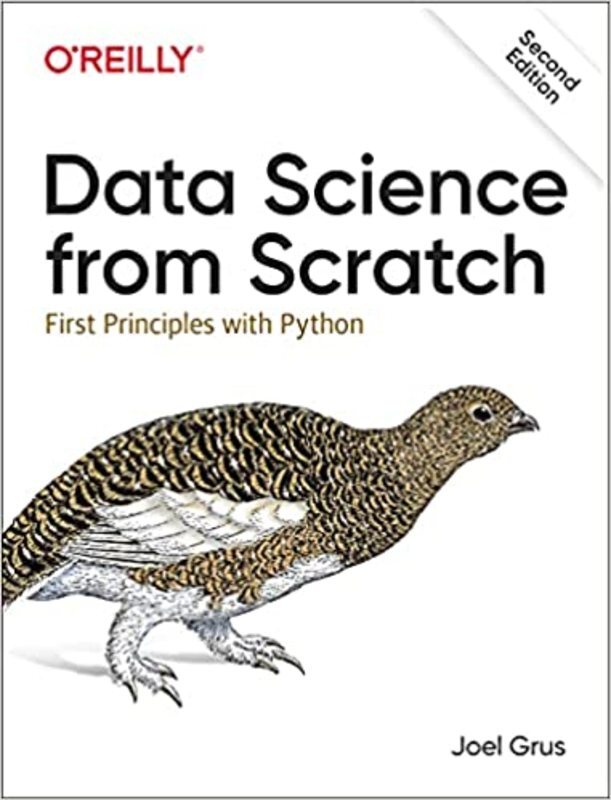 Book cover for "Data Science from Scratch" by Joel Grus