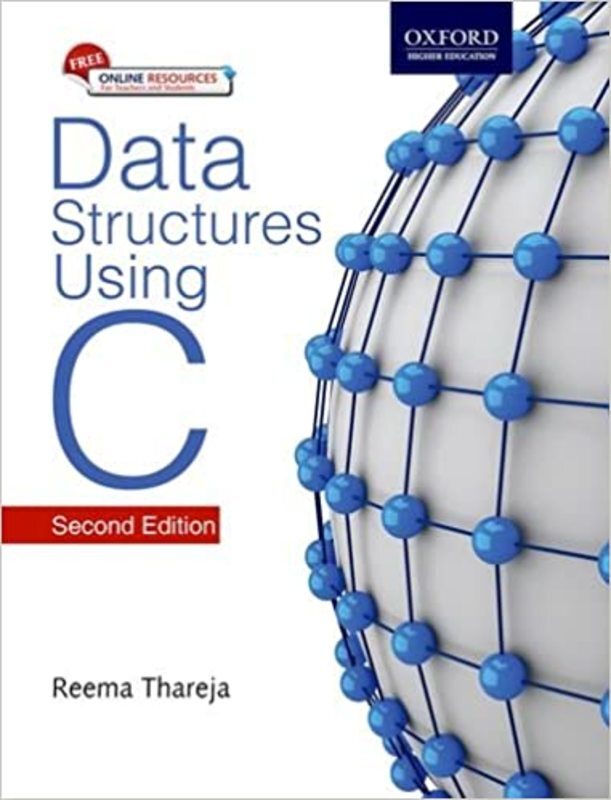 Book cover for "Data Structures Using C" by Reema Thareja