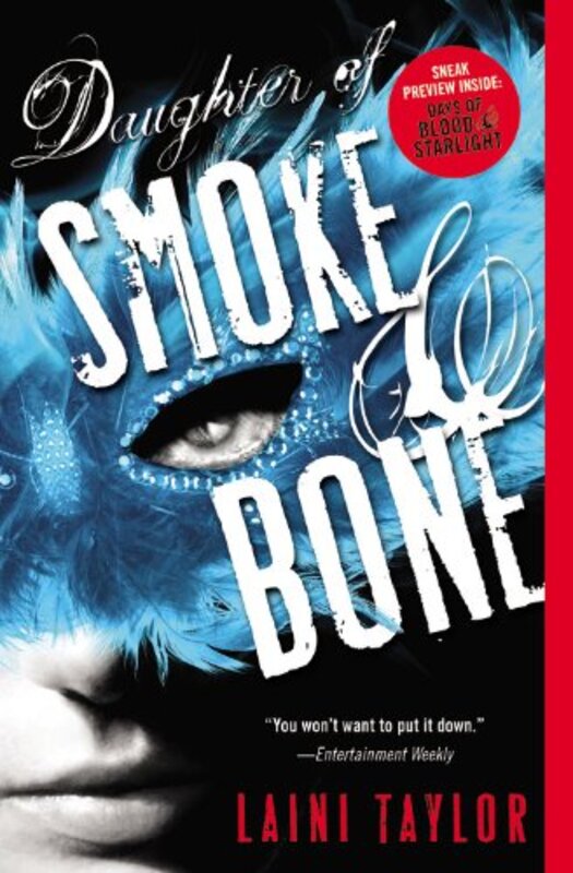 Book cover for "Daughter of Smoke and Bone" by Laini Taylor